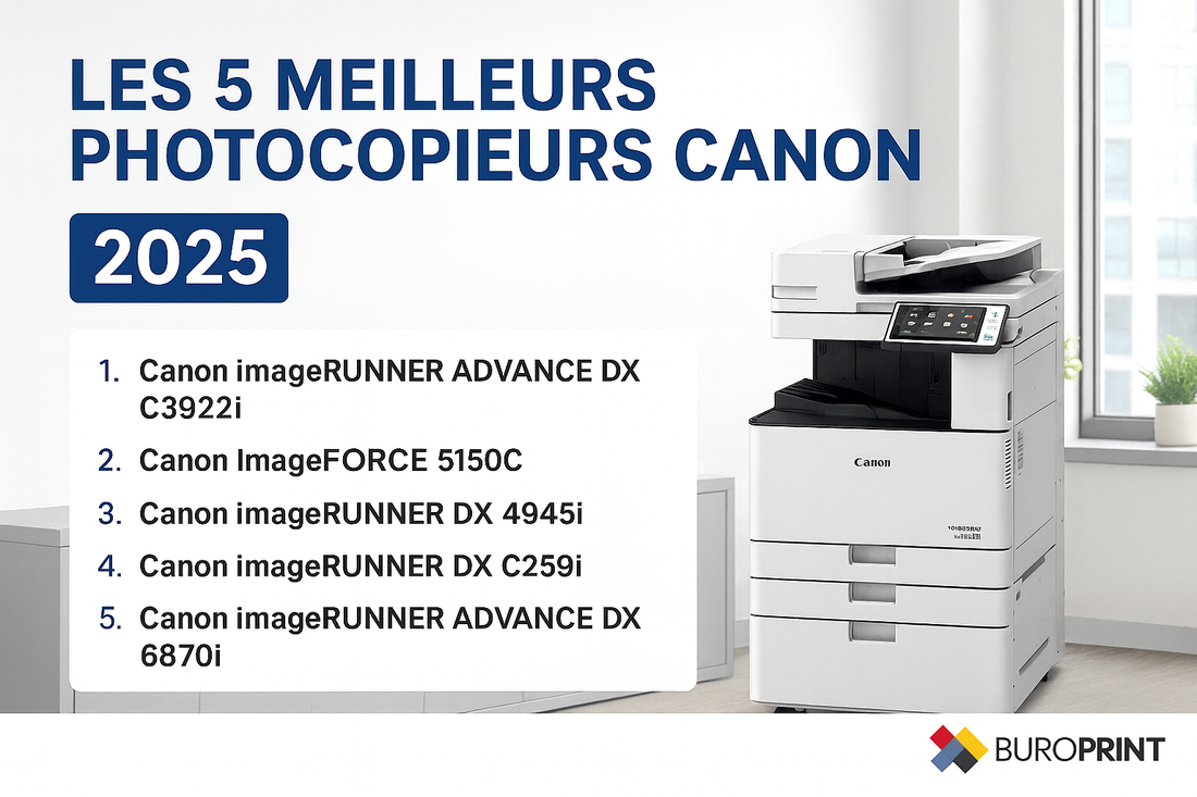 Les 5 meilleurs photocopieurs Canon pour PME en 2025