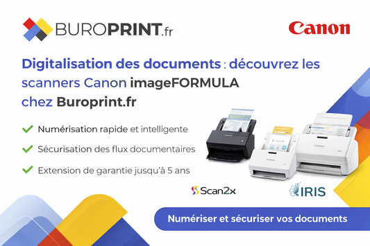 Digitalisation des documents : découvrez les scanners Canon imageFORMULA chez Buroprint.fr