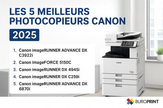 Les 5 meilleurs photocopieurs Canon pour PME en 2025